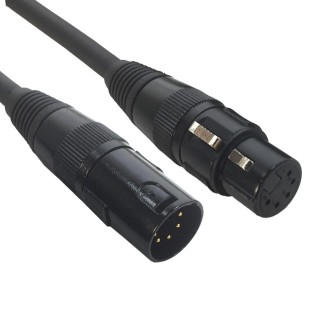 Accu-cable - AC-DMX5/1,5 -5 p. XLR m/5 p. XLR f 1,5m