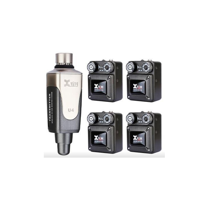 XVIVE - U4 R4 (1 EMISOR + 4 RECEPTORES)