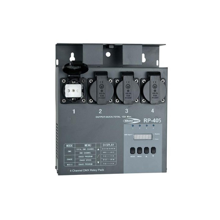 Showtec - RP-405 MKII Relay Pack - Chaser Dimmer | Z-Bombilla