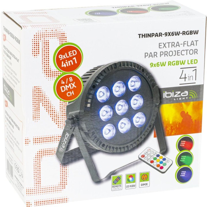 Ibiza Light - THINPAR-9X6W-RGBW