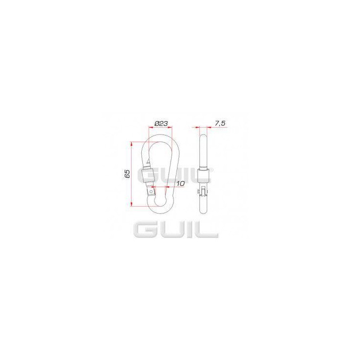 Guil - CS-02 - Cabo de Segurança Mosquetões | Z-Bombilla