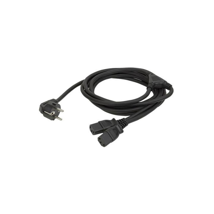 Dap Audio - Schuko to 2 IEC splitter - Cabo de Alimentação | Z-Bombilla