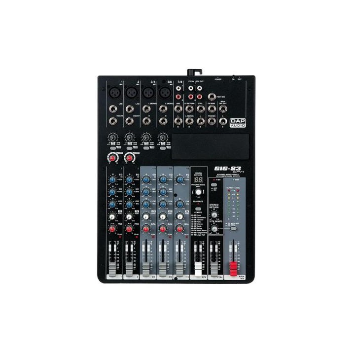 Dap Audio - GIG-83CFX - Misturador de até 10 canais | Z-Bombilla