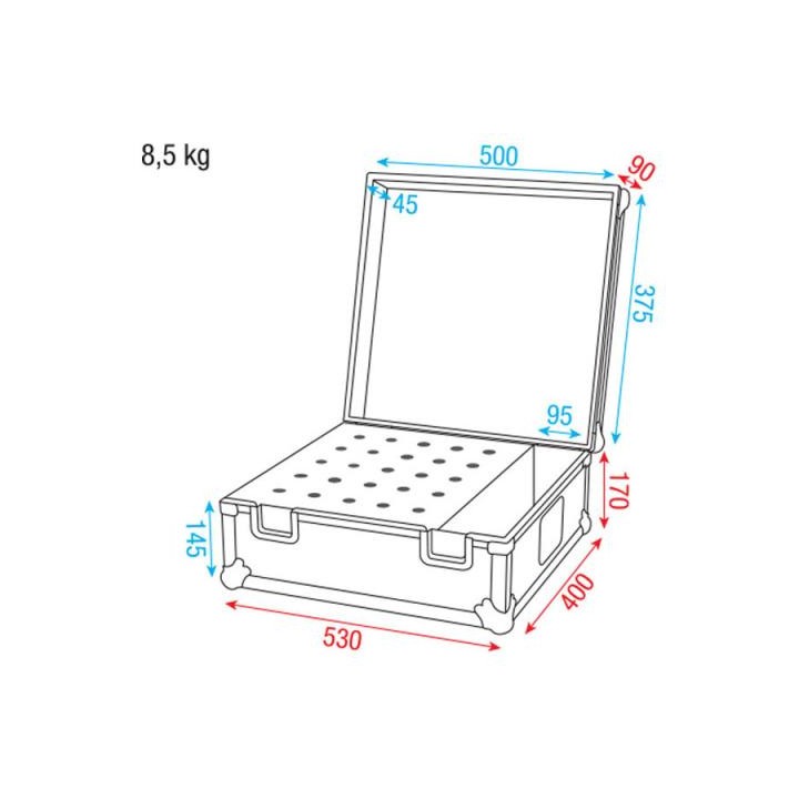 Dap Audio - Pro Case for 25 mics - Plusieurs Rack | Z-Bombilla