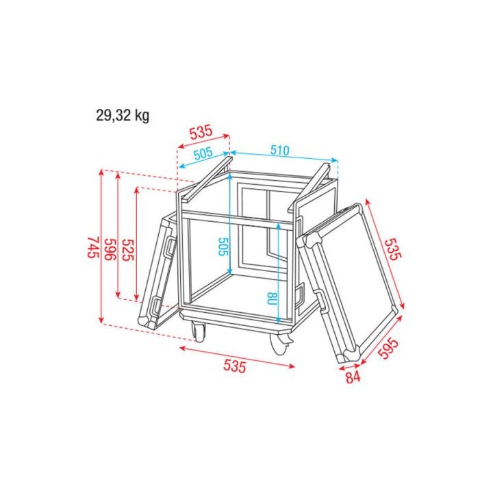 Dap Audio - Combi Case - Rack en ABS | Z-Bombilla