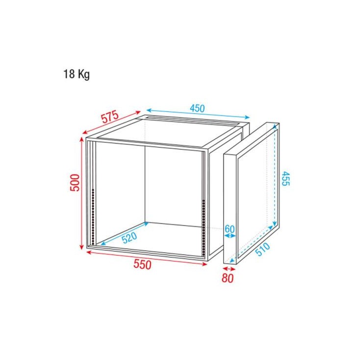 Dap Audio - DoubleDoor Case - Caixa 19" | Z-Bombilla