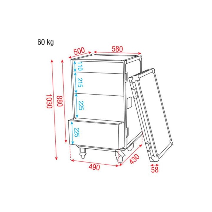 Dap Audio - Drawer Case - Diversos Racks | Z-Bombilla