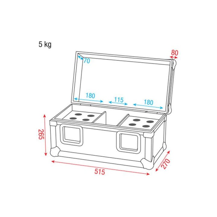 Dap Audio - Pro Case for 12 mics - Plusieurs Rack | Z-Bombilla