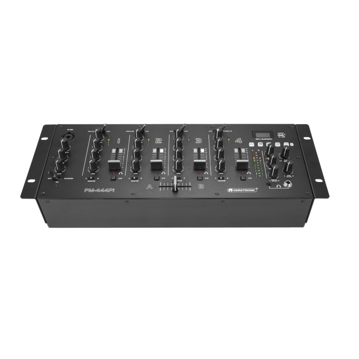 Omnitronic - PM-444Pi 4-Channel DJ Mixer with Player & USB Interface