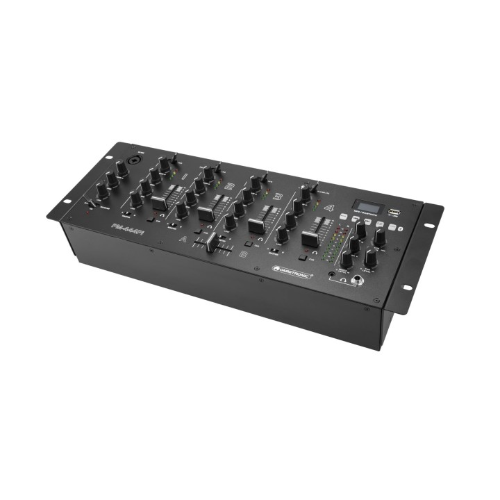 Omnitronic - PM-444Pi 4-Channel DJ Mixer with Player & USB Interface