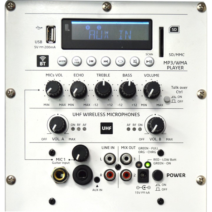 Ibiza Sound - PORT12UHF-WH-MKII-POOLPACK