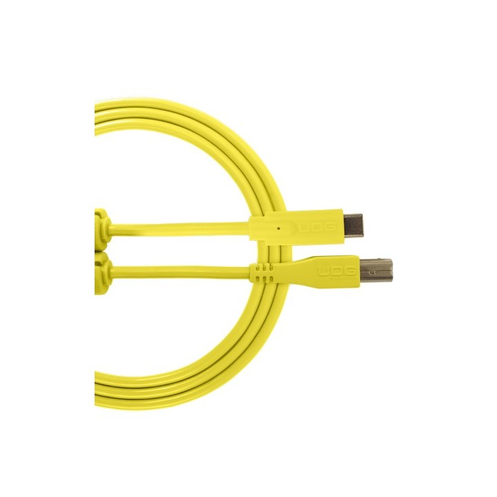 UDG - U96001YL - ULTIMATE AUDIO CABLE USB 2.0 C-B YELLOW STRAIGHT 1,5M
