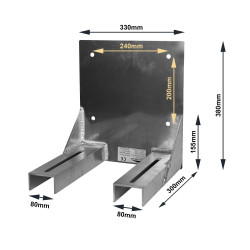 Duratruss - DT 34 Wall Mount 400kg