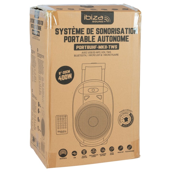 Ibiza Sound - PORT8UHF-MKII-TWS