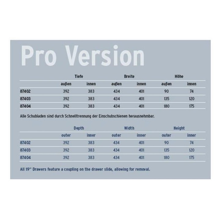 Adam Hall - 87402 - Plateaux / Tiroirs | Z-Bombilla