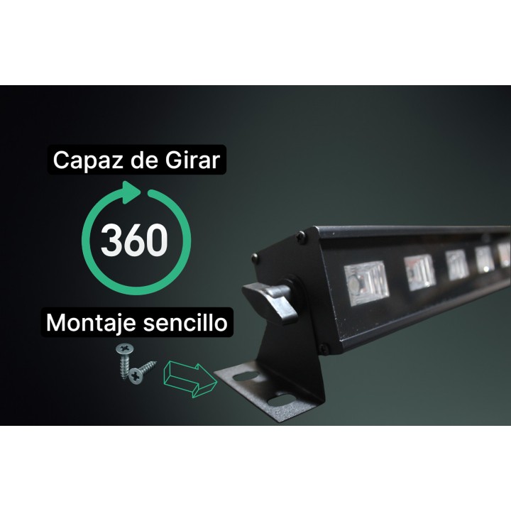 Gunner Smoke - UV Bar 9LED