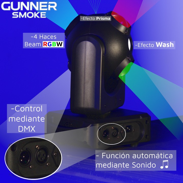 Gunner Smoke - 2in1 UFO Beam