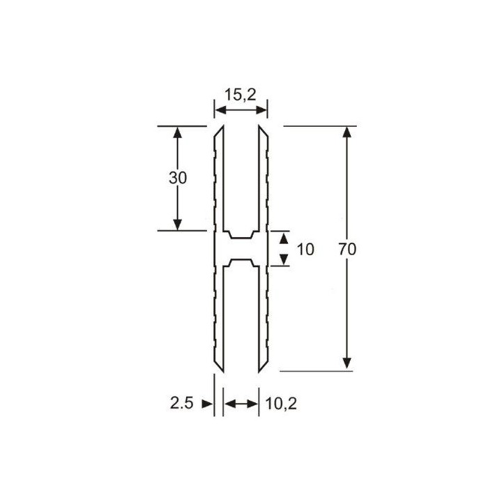 Adam Hall - 6128 - Perfils - Accessoris per Racks | Z-Bombilla