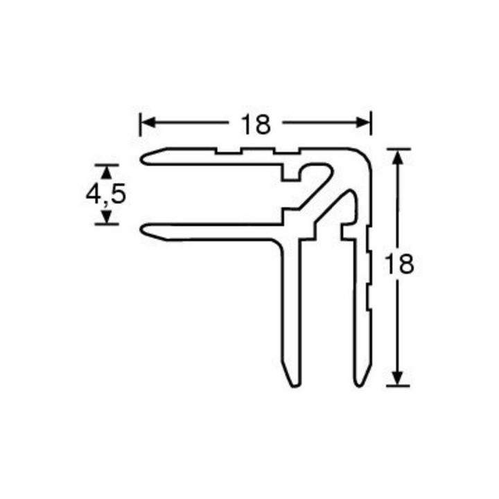Adam Hall - 6137 - Perfis - Acessórios para Racks | Z-Bombilla
