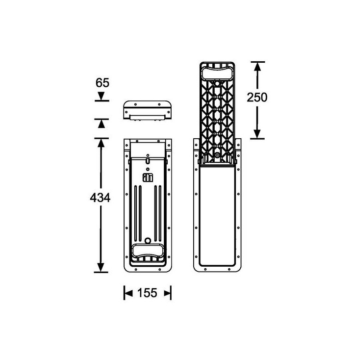 Adam Hall - 34733 - Accessories for Racks - Surface Handles | Z-Bombilla