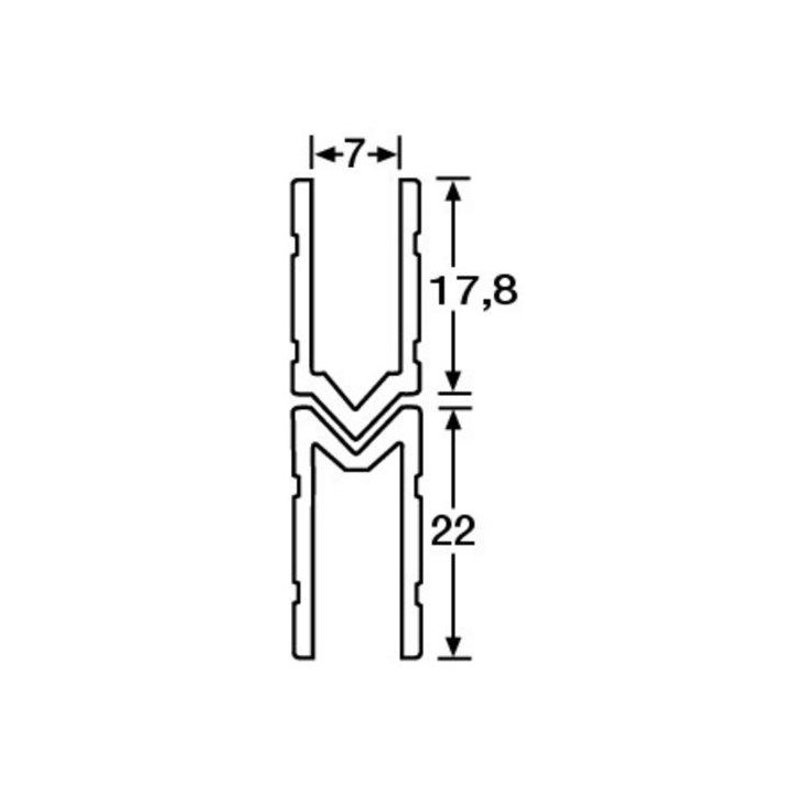 Adam Hall - 6142M - Profili - Accessori per Custodie | Z-Bombilla