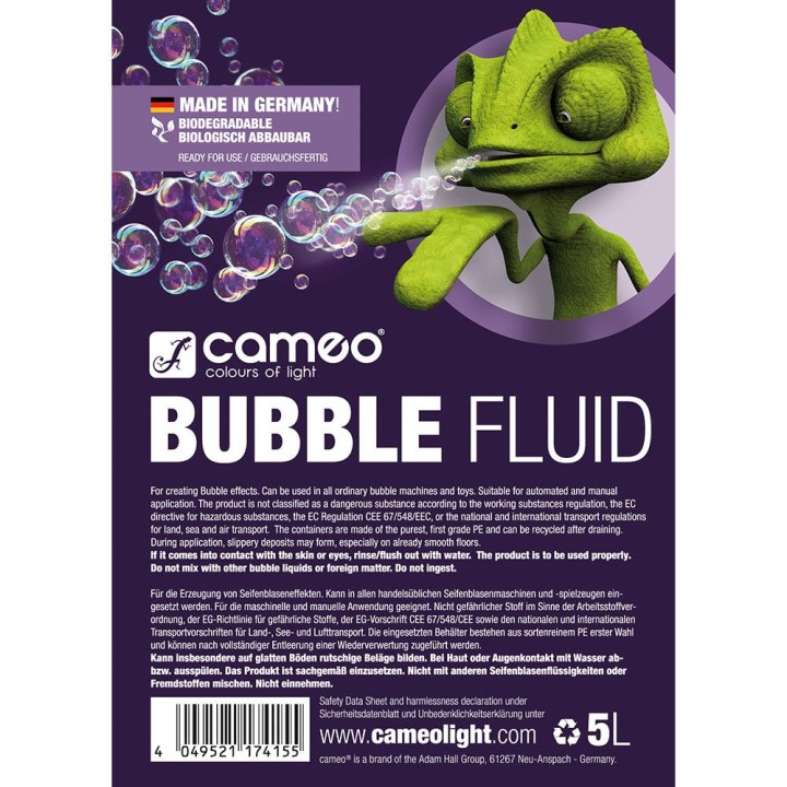 Cameo - CLFBUBBLE5L - Macchina Bubble | Z-Bombilla