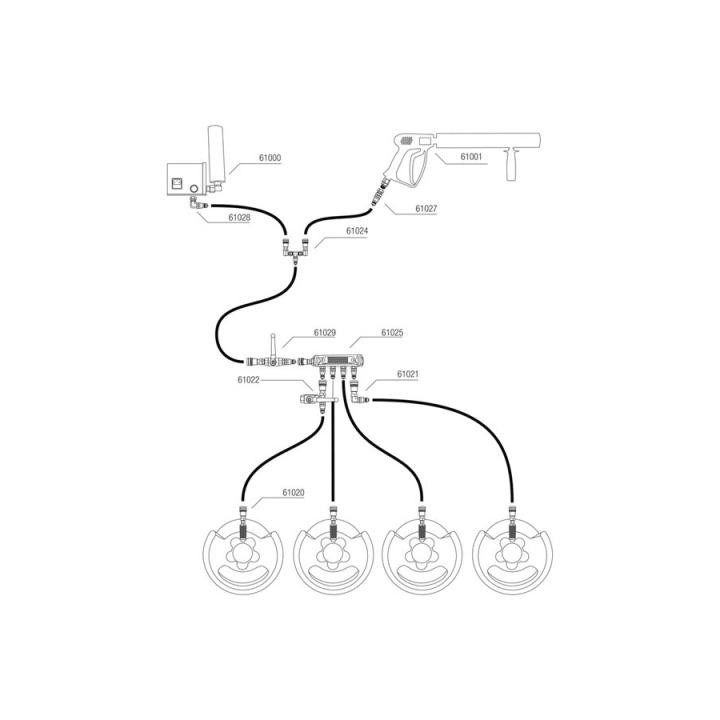 Showtec - CO2 Bottle to 3/8 Q-Lock adapter - Fogger - Accessoires | Z-Bombilla