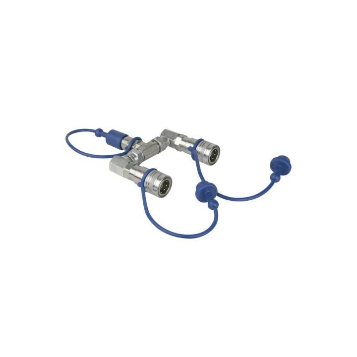 Showtec - CO2 3/8 Q-Lock 2-way splitter - Nebulizador - Acessórios | Z-Bombilla