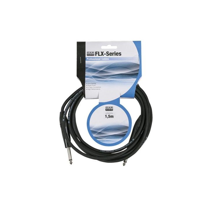 Dap Audio - Jack mono 6.3mm X-type 1.5mtr - Os Cabo de Áudio - Jack - Jack | Z-Bombilla