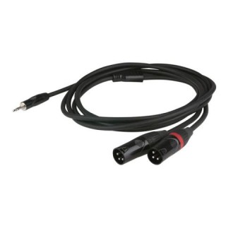 Dap Audio - Stereo 3,5mm jack 2x XLR-M 1,5m  - Os Cabo de Áudio - Canon - Jack | Z-Bombilla