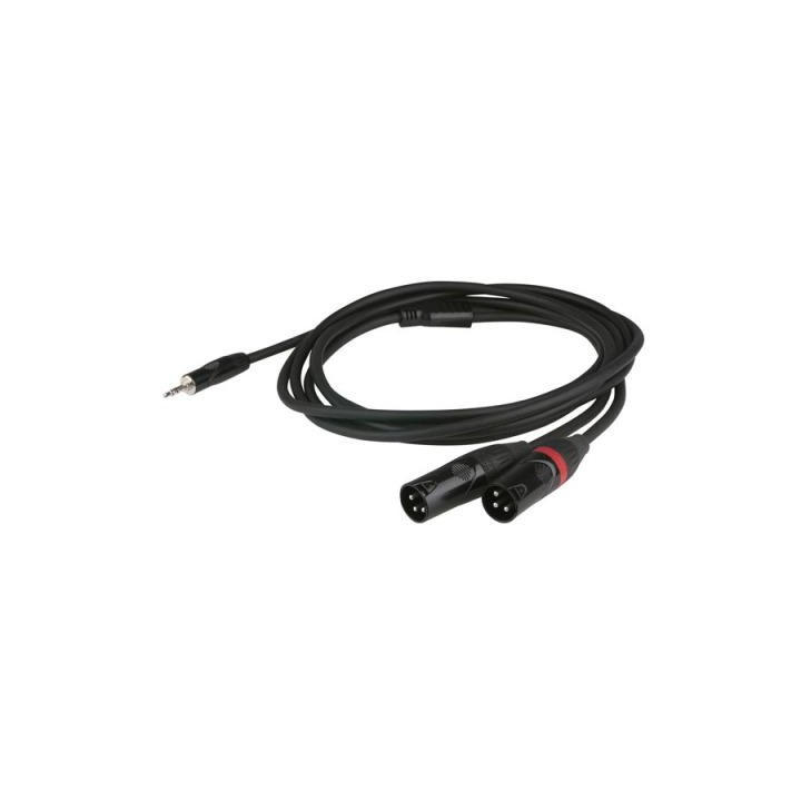 Dap Audio - Stereo 3,5mm jack 2x XLR-M 1,5m  - Cable d'Àudio - Canon - Jack | Z-Bombilla