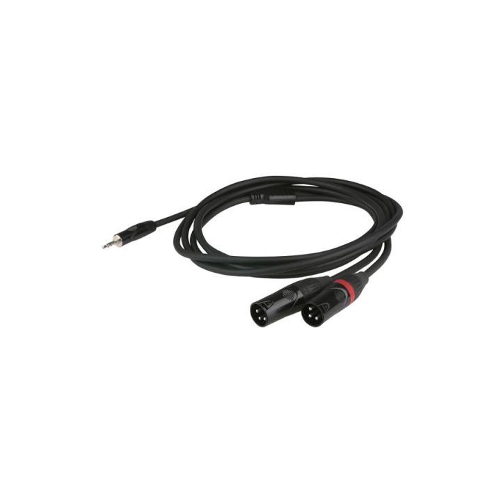 Dap Audio - Stereo 3,5mm jack   2x XLR-M 6m - Os Cabo de Áudio - Canon - Jack | Z-Bombilla