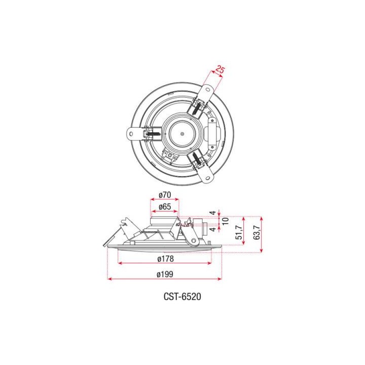 Dap Audio - CST-6506 - 100V Line or Embedded | Z-Bombilla