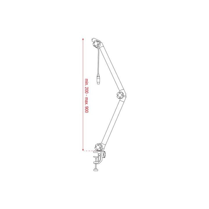 Dap Audio - Broadcast Stand PRO - Desk Microphone Stand | Z-Bombilla