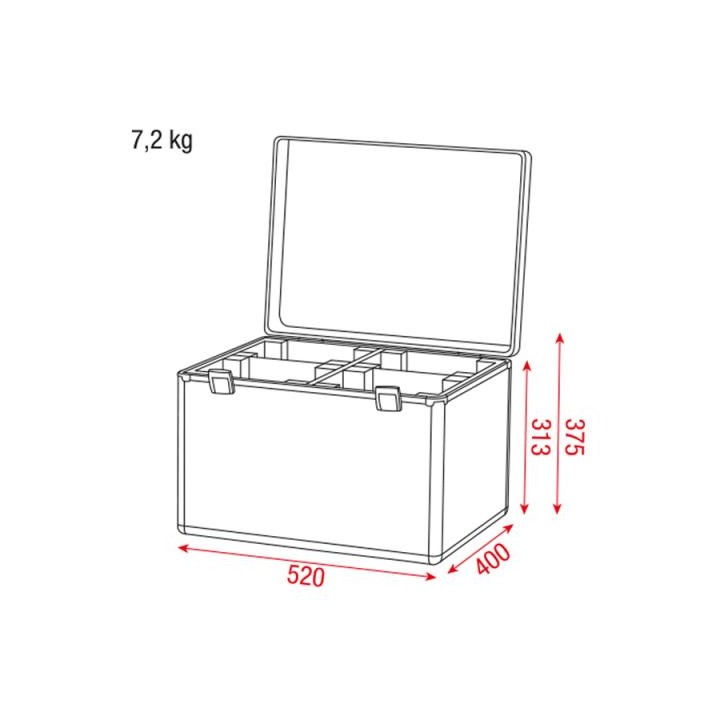 Dap Audio - Case for 4x Kanjo Wash/Spot - LED Moving Head | Z-Bombilla
