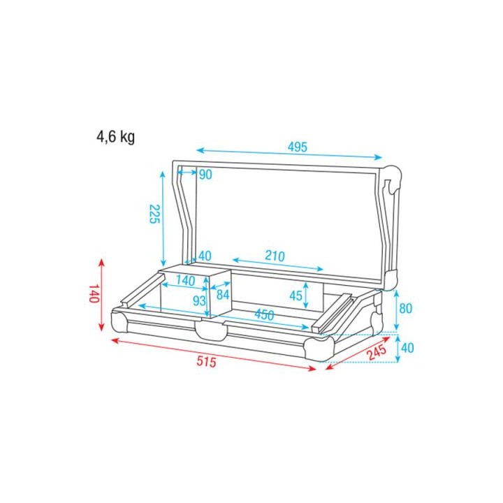 Dap Audio - LCA-SCMA1 Case for controller - Caixa digite Mesa | Z-Bombilla