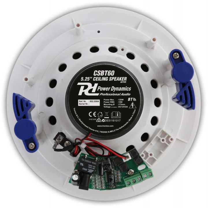 Powerdynamics - CSBT60 - Speakers 100V ou Roupeiros | Z-Bombilla