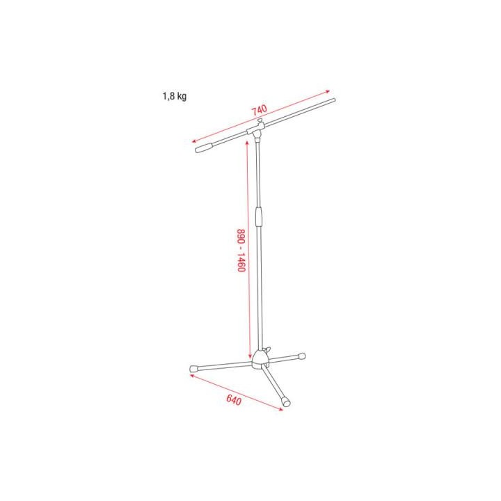 Dap Audio - Eco Microphone stand  - Desk Microphone Stand | Z-Bombilla