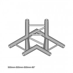 Duratruss - DT 32/2 C44H 4 way Corner 90 degree 1