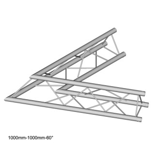 Duratuss - DT 23-C20-L60 - 3 Points Aluminium Truss 22 x 22 cm | Z-Bombilla