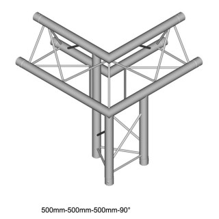 Duratuss - DT 23-C32-ULDL - 3 Points Aluminium Truss 22 x 22 cm | Z-Bombilla