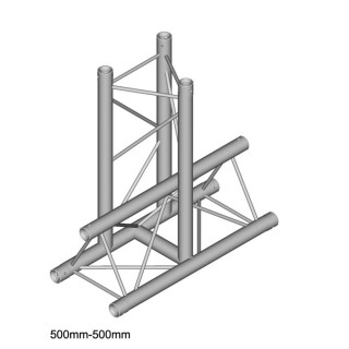 Duratuss - DT 23-T35-VD - 3 Points Aluminium Truss 22 x 22 cm | Z-Bombilla