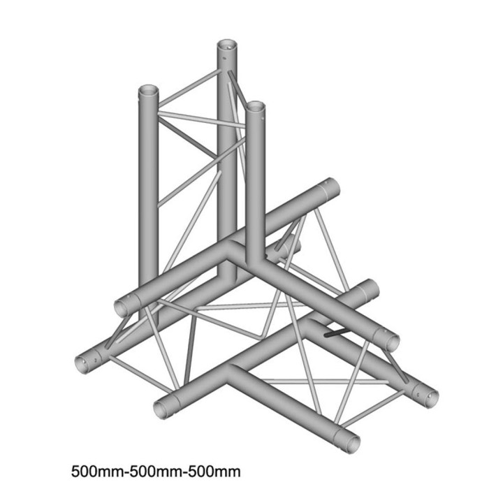 Duratuss - DT 23-T42-DTD - 3 Points Aluminium Truss 22 x 22 cm | Z-Bombilla