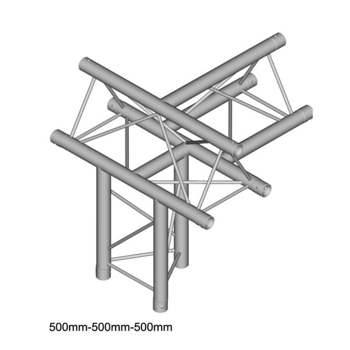 Duratuss - DT 23-T43-UTD - 3 Points Aluminium Truss 22 x 22 cm | Z-Bombilla