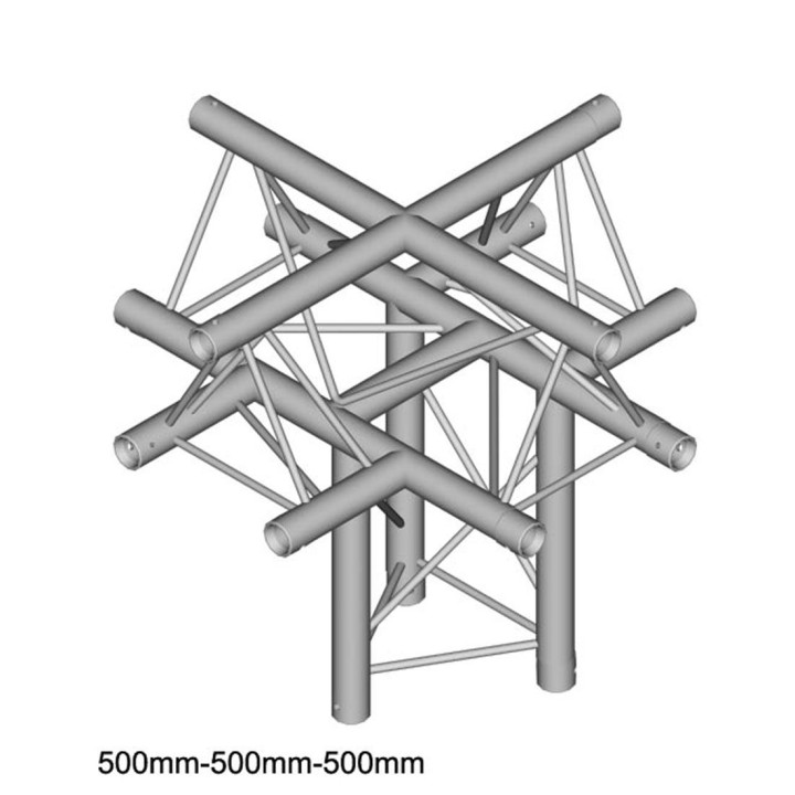 Duratuss - DT 23-C52-XU - 3 Points Aluminium Truss 22 x 22 cm | Z-Bombilla
