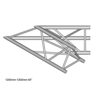 Duratruss - DT 43/2-C19-L45 - Marca Duratruss - 3 Points Aluminium Truss - Estruturas de alumínio | Z-Bombilla