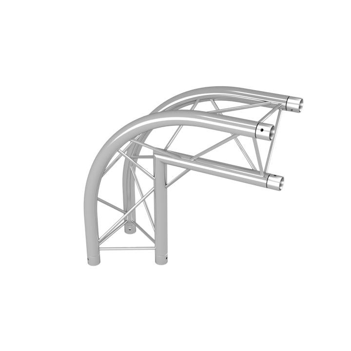 Duratruss - DT 23-C25R-L90 - 3 Points Aluminium Truss 22 x 22 cm | Z-Bombilla