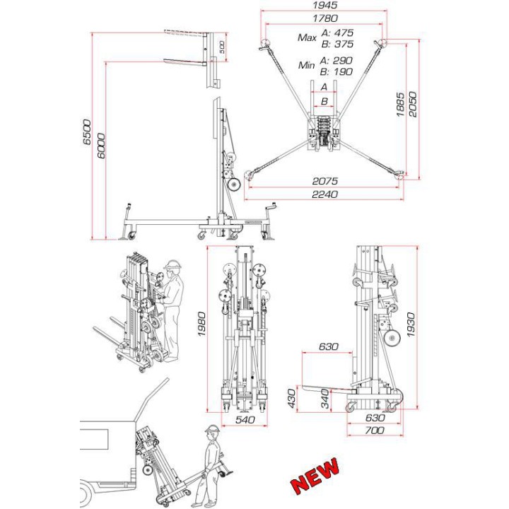 Guil - ULK 650 - Winch Stand | Z-Bombilla