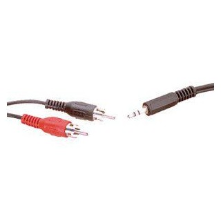 Z-B - RCA - JACK 1m - Os Cabo de Áudio - Jack - RCA | Z-Bombilla