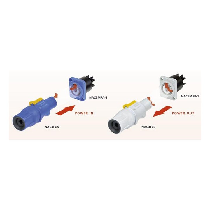 Neutrik - NAC3FCB - Conector Powercon | Z-Bombilla